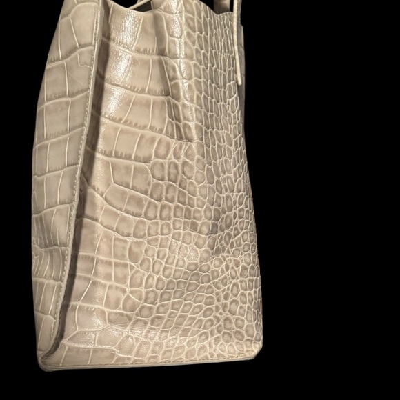 FURLA Croc-Embossed Leather Handbag - Picture 4 of 9
